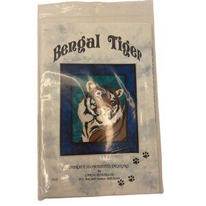Bengal‎ Tiger Sunset Silhouette Designs By Carol Robinson quilt pattern